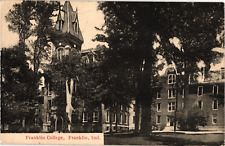 Franklin College Franklin IN Divided Postcard c1910s picture