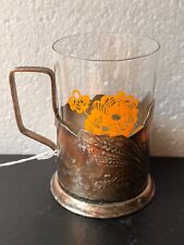 Vintage Russian Soviet Melchior podstakannik Sputnik tea glass holder picture