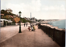 France, Le Havre. Le boulevard Maritime.   vintage print photochromie, vintage picture