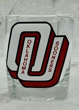 Vintage University Of Oklahoma Sooners OU Square Whiskey Shot Glass USA picture