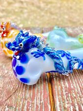 Glass Tobacco Dragon Pipe, Hand Blown Pipe, QQ201-DR picture