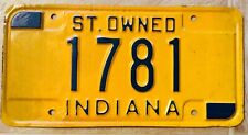 Indiana License Plate - State Official Government Owned picture
