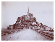 France, Mont Saint-Michel, General View, Vintage Print, circa 1895 Vintage Print picture