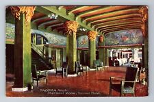 Tacoma WA-Washington, Mermaid Room, Tacoma Hotel, Vintage c1909 Postcard picture