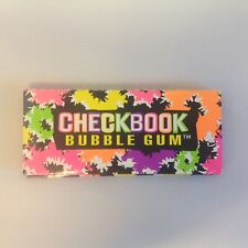 Vintage 1994 Unopened Amurol Confections Checkbook Bubble Gum Candy Container picture