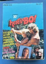1981 Fleer Here's BO full box Photo trading cards picture