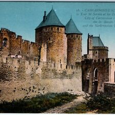 c1910s Carcassonne, France Fort St. Sernin Tower Moat Citadel Neurden PC A150 picture