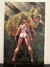 Fight Girls #2 (2021) 616 Virgin Variant B Green, Limited 350 w/COA, Frank Cho picture