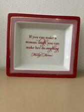 Two's Company Love Sayings Porcelain Tray Marilyn Monroe Quote picture