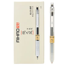 AIHAO X97 Transparent Retractable Gel Ink Pens 0.5mm Fine Point Original Box picture