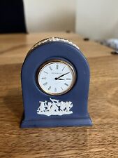 Wedgwood jasperware portland blue mantle Desk clock 2.5