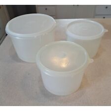 Tupperware lot of 3 storage containers and lids picture