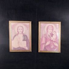 1960s Wedding Couple Icon Vintage Lord Saviour Mother Of God Theotokos orthodox picture