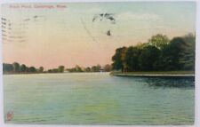 Vintage Cambridge Massachusetts MA Fresh Pond Postcard 1909 picture