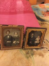 2 Great Antique Daguerreotype of Family Group  picture