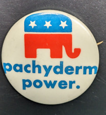 Vintage PACHYDERM POWER Republican Party GOP Elephant 2-1/4