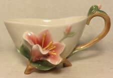 Vintage Franz 3D CUP ONLY #FZ01335 Porcelain Pink Lily Flower Kathy Ireland Home picture
