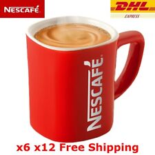 Nescafe Red Cup Coffee Ceramic Mug 8Oz Vintage Classic Collectible Gift x6 x12 picture