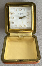 Rare Vintage Germany Northfield 3” Hand Wind Alarm Pocket Watch Clock - Tested picture