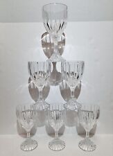 Lot 6 Mikasa PARK LANE Crystal Water Glasses 9 Ounces picture