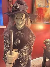 Halloween Gemmy Life-Size  Witch With cauldron. Animatronic picture