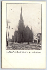 St Mary's Catholic Church c1900's Norwalk Ohio OH Vintage Postcard picture
