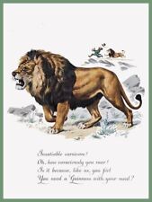Guinness Beer - Lion Theme w/ Poem NEW METAL SIGN: 9x12