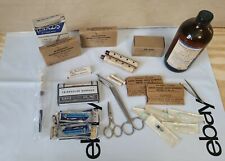 Vintage Antique Medical Supply Lot First Aid Dressing - AMMONIA, Et al. picture