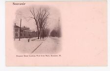 Prospect Street from Main KEWANEE IL Rare Antique PINK UDB 1908 picture