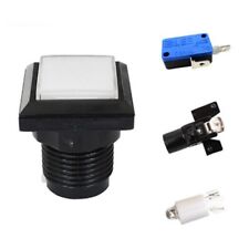 1Pcs Arcade Square Push Buttons Illumilated LED Light With Microswitch 33*33mm picture