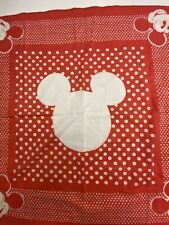 Vintage Disney Mickey Mouse Bandana Handkerchief USA Made picture