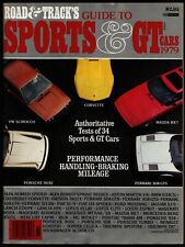 1979 ROAD & TRACK MAGAZINE GUIDE TO SPORTS & GT CARS, CORVETTE, PORSCHE 911SC picture