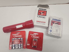 Eveready Classic Battery Forecaster weather FM Transistor Radio & Flashlight Lot picture