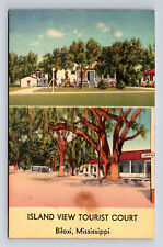 c1941 Island View Tourist Court Motel Biloxi MS Roadside America Postcard picture