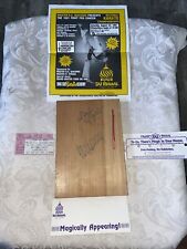 Donald Trump and Marla Maples Autographed Wood Block from Trump Taj Mahal Event picture