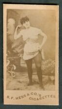 1890 S.F. HESS Tobacco Card N330 PHOTO Actress L BARETT Rochester USA Cigarettes picture