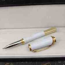 Luxury Princess Monaco Series White - Gold Color 0.7mm Rollerball Pen No Box picture