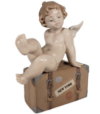 LLadro 7310 Figurine Travel the World of Lladro - New York-  Cherub Angel 6.5