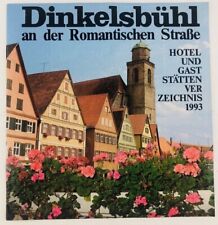 Vtg Dinkelsbuhl Germany On The Romantic Road Germany Hotel Restaurant Guide 1993 picture