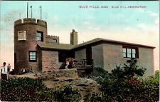 1909 Blue Hills Massachusetts Blue Hills Observatory Vintage Postcard  picture