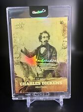 2024 GleeBeeCo CHARLES DICKENS Card ENCASED Holo Gold Signature 1/1 - ONLY ONE picture