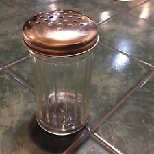 Vintage Gemco Cheese Shaker Dispenser Ribbed Glass Diner Style USA picture