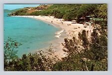 St Thomas-Virgin Islands, Morning Star Beach, Antique, Vintage Souvenir Postcard picture