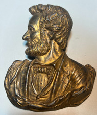 J Powell F Patented 1865 Abraham Lincoln Wall Plaque? Antique 6.5 inches tall picture
