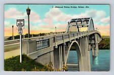 Selma AL-Alabama, Edmund Pettus Bridge, Antique, Vintage Souvenir Postcard picture
