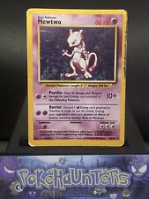 Pokemon Card Mewtwo 10/102 Holo Rare Base Set WOTC Played 4 picture