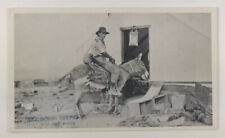 Man on Donkey in Desert Garlock CA 1890's Repro ROBERTA'S DESERT SHOP c. 1960s picture