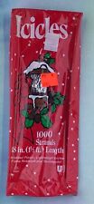 Icicles Tinsel 1000 Strand NOS Christmas decorations NEW SEALED package damage picture