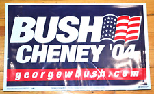 BUSH~CHENEY 2004 Presidential Election Campaign Yard Sign Red White Blue Flag 04 picture