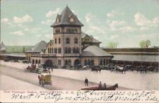 Manchester NH, New Hampshire, Train Station, New Passenger Depot 1904 Railroad picture